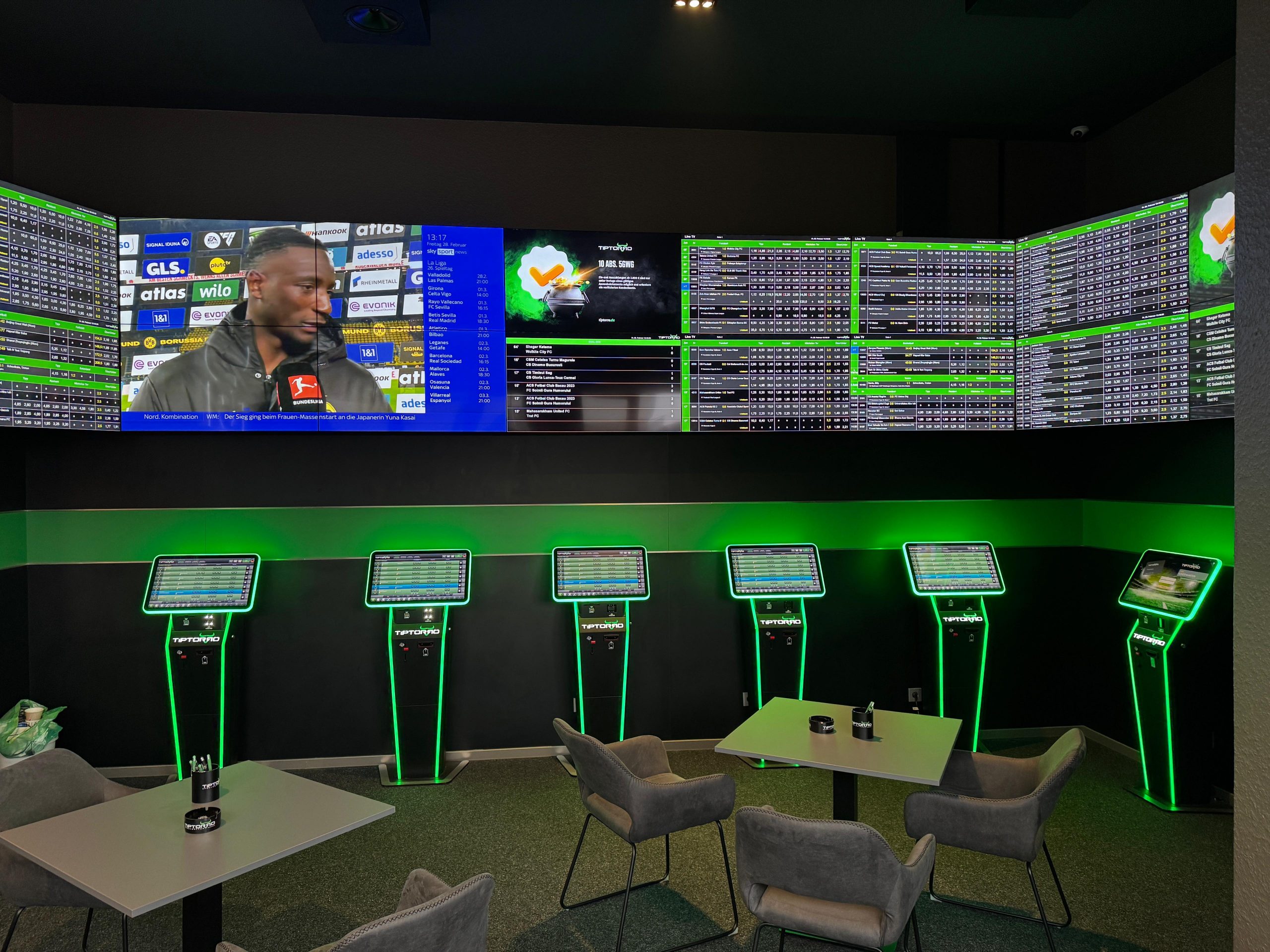 Innenansicht Tiptorro Bietigheim – weitere Terminalstationen